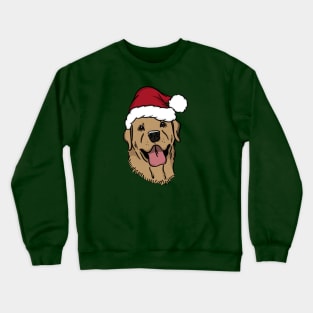 Santa Yellow Labrador Crewneck Sweatshirt